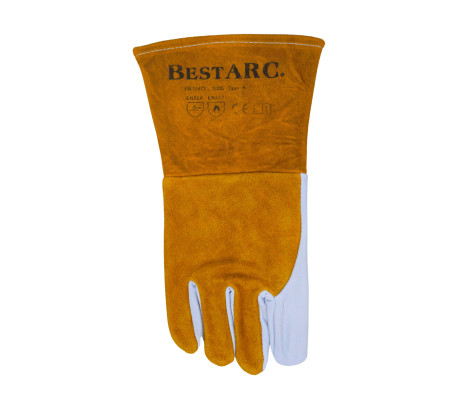 BAO TAY HÀN TIG/MIG BESTARC BẰNG DA, 5" (THÂN VÀNG)